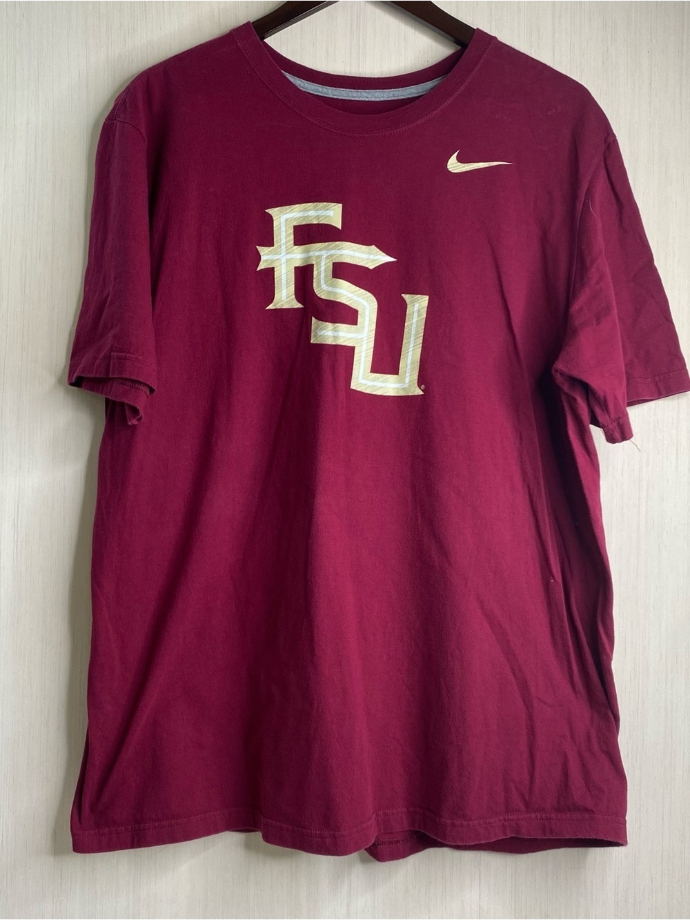 Nike Men's Florida State University Seminoles Short Sleeve FSU Logo Tee XL
